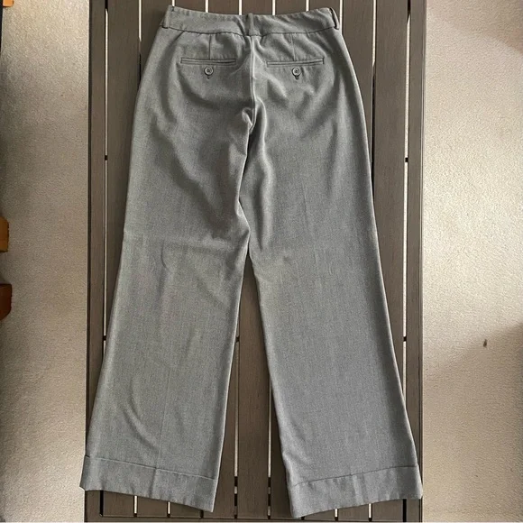 NEW YORK & COMPANY STRETCH PETITE MID-RISE CUFFED WIDE-LEG BOOTCUT DRESS PANTS!! - Picture 7 of 10